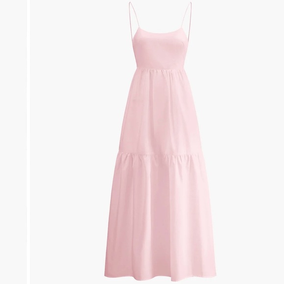 BNWT: Commense Soft Blush Pink Backless Maxi Dress - Picture 1 of 9